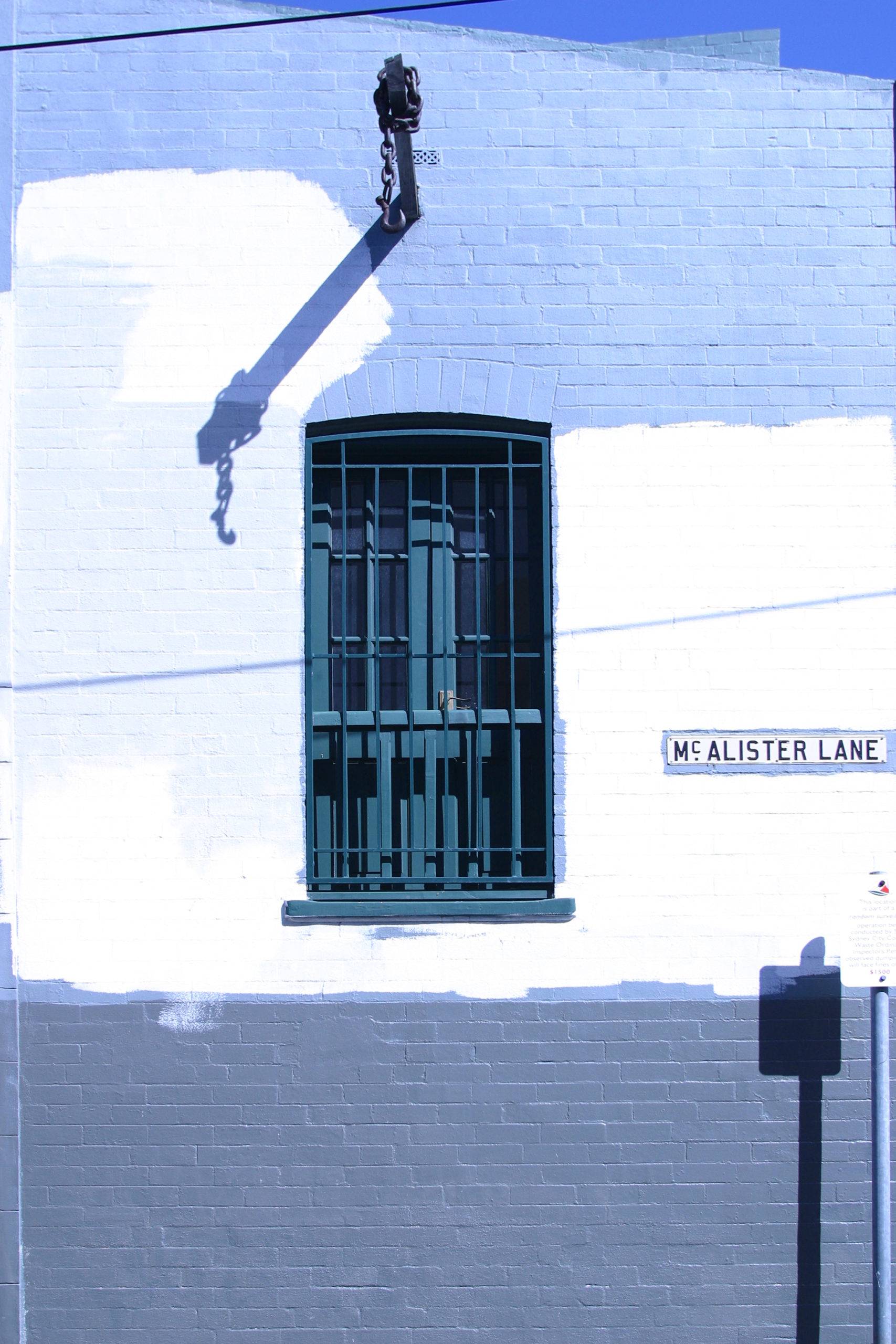 Hang 'em High. The Street | sections of colour. Photograph Robert Young Artist. Selection of images from Chippendale. 1998